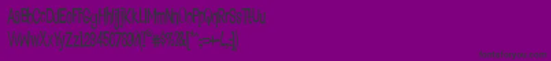 フォントLOUNB    – 紫の背景に黒い文字