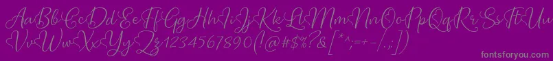 fuente Lova Valove Font by 7NTypes – Fuentes Grises Sobre Fondo Morado