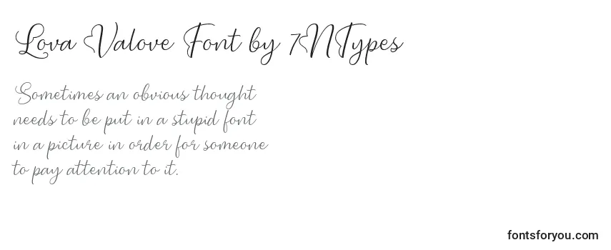 Fuente Lova Valove Font by 7NTypes