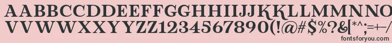 Fonte Lova Valove Serif Font by 7NTypes – fontes pretas em um fundo rosa