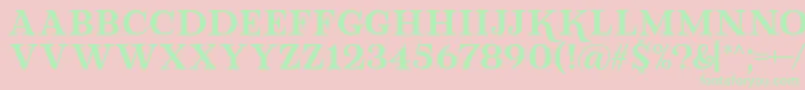 Lova Valove Serif Font by 7NTypes Font – Green Fonts on Pink Background