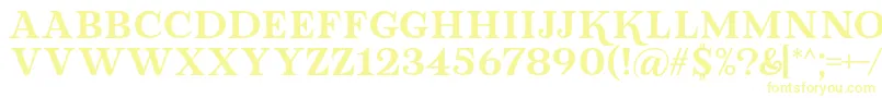 フォントLova Valove Serif Font by 7NTypes – 黄色のフォント