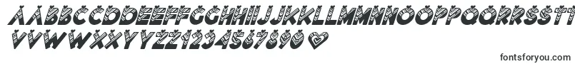 Lovantine Black italic-fontti – täydet fontit