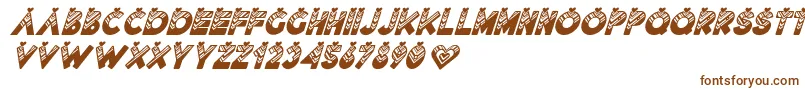 Шрифт Lovantine Black italic – коричневые шрифты