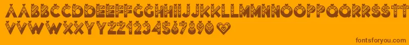 En savoir plus sur la police Lovantine Black Police Lovantine Black – polices brunes sur fond orange