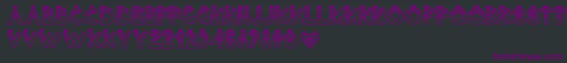 Lovantine Font – Purple Fonts on Black Background