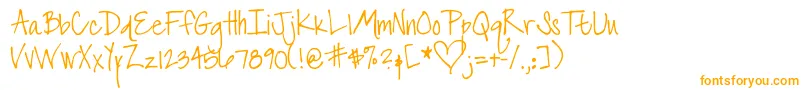 DjbTheFontThatIsLiz Font – Orange Fonts