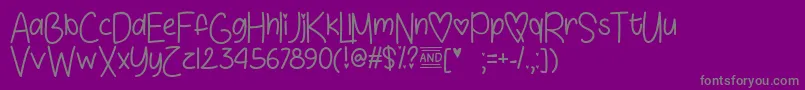 More about Love  Sunshine   Font Love  Sunshine   Font – Gray Fonts on Purple Background