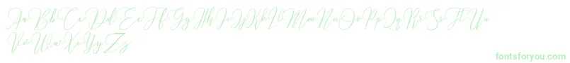 Love Hewits   Demo Font – Green Fonts on White Background