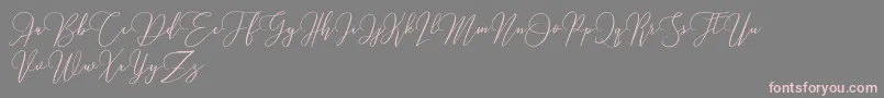 Love Hewits   Demo Font – Pink Fonts on Gray Background