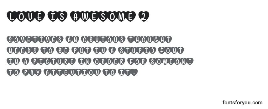 Love is Awesome 2   Font