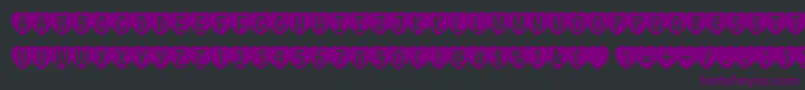 En savoir plus sur la police Love is Awesome 2 Police Love is Awesome 2 – polices violettes sur fond noir