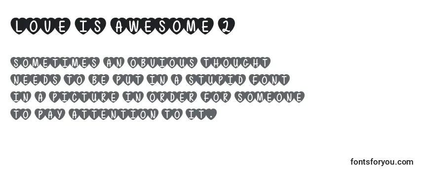 Love is Awesome 2   (132963) Font
