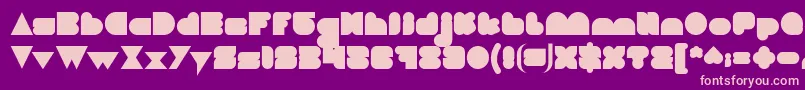 LOVE IS BLIND Bold Font – Pink Fonts on Purple Background