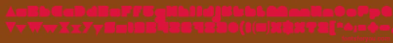 LOVE IS BLIND Bold Font – Red Fonts on Brown Background