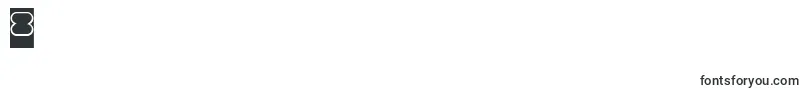 LOVE IS BLIND Hollow Inverse Font – Fonts for Digit 8