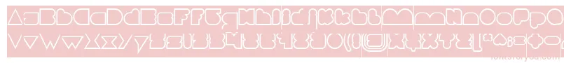 Шрифт LOVE IS BLIND Hollow Inverse – розовые шрифты