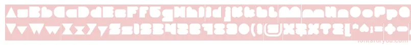 フォントLOVE IS BLIND Inverse – ピンクのフォント