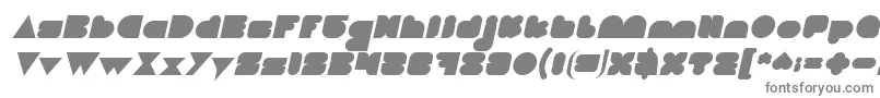 LOVE IS BLIND Italic Font – Gray Fonts on White Background
