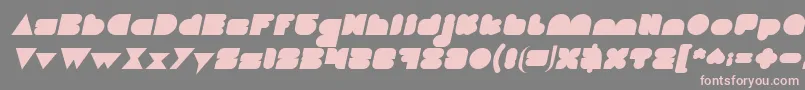Шрифт LOVE IS BLIND Italic – розовые шрифты на сером фоне