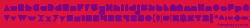 LOVE IS BLIND Light Font – Purple Fonts on Red Background