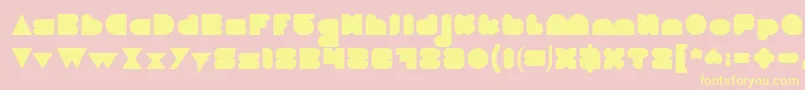 LOVE IS BLIND Light Font – Yellow Fonts on Pink Background