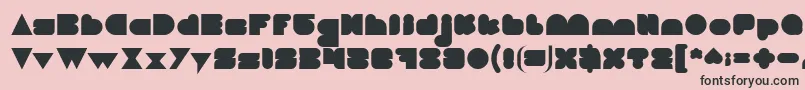 LOVE IS BLIND Font – Black Fonts on Pink Background