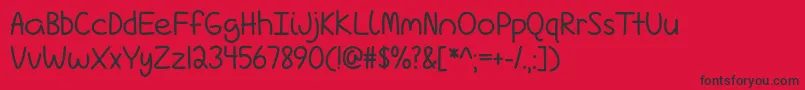 Love Is Complicated Again   Font – Black Fonts on Red Background