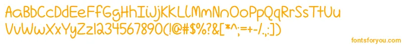 Love Is Complicated Again   Font – Orange Fonts on White Background