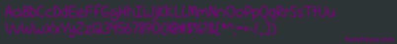 Love Is Complicated Again   Font – Purple Fonts on Black Background
