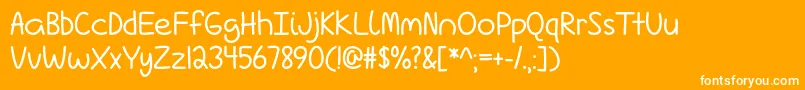Love Is Complicated Again   Font – White Fonts on Orange Background