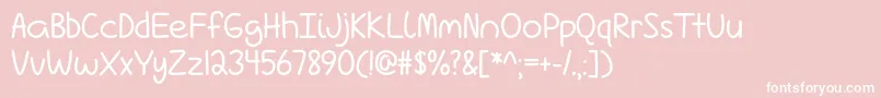 Love Is Complicated Again   Font – White Fonts on Pink Background