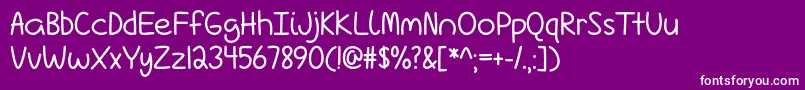 Love Is Complicated Again   Font – White Fonts on Purple Background