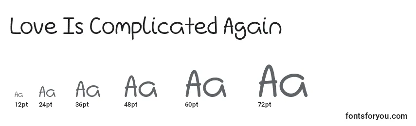 Love Is Complicated Again   (132973) Font Sizes