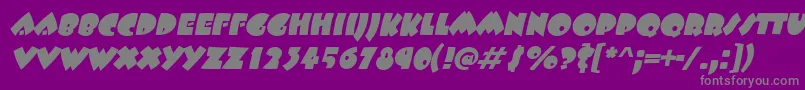 BeetlejuiceItalic Font – Gray Fonts on Purple Background