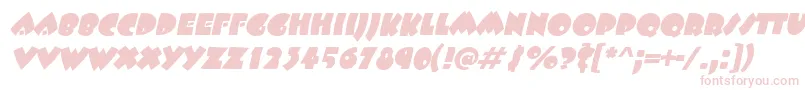 BeetlejuiceItalic Font – Pink Fonts on White Background