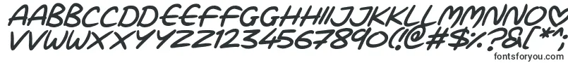 フォントLove Marker Italic – フレーズのフォント