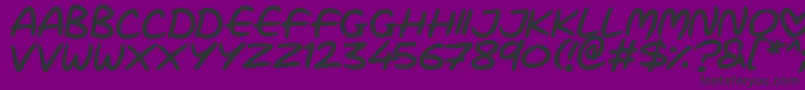 Шрифт Love Marker – чёрные шрифты на фиолетовом фоне