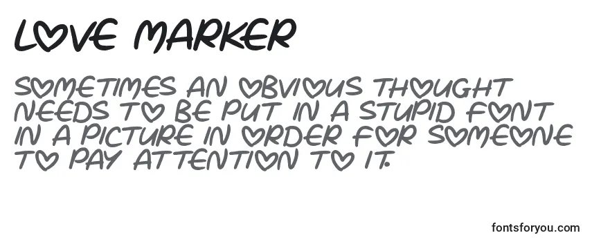 Love Marker (132986) フォントのレビュー