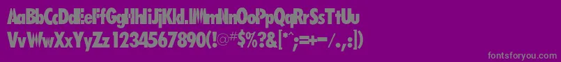 Rsfutarubold Font – Gray Fonts on Purple Background