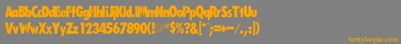Rsfutarubold Font – Orange Fonts on Gray Background