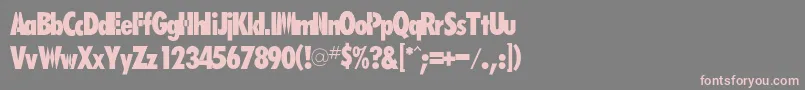 Rsfutarubold-Schriftart – Rosa Schriften auf grauem Hintergrund