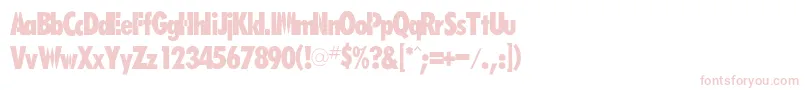 Czcionka Rsfutarubold – różowe czcionki