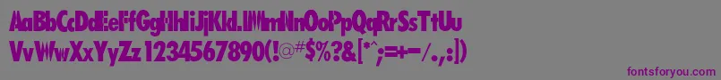 Rsfutarubold Font – Purple Fonts on Gray Background