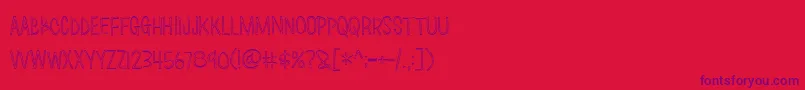Подробнее о шрифте Love Monster Skinny Outline Шрифт Love Monster Skinny Outline – фиолетовые шрифты на красном фоне
