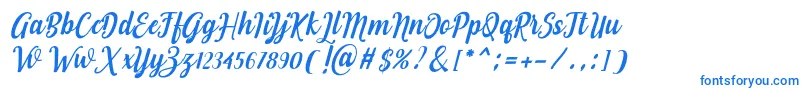 Love of Yellow-Schriftart – Blaue Schriften