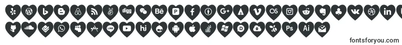 Police love social media – polices pour logos