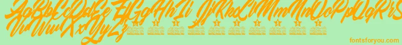 More about Love Strong Personal Use Font Love Strong Personal Use Font – Orange Fonts on Green Background