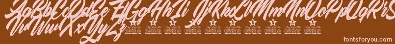 More about Love Strong Personal Use Font Love Strong Personal Use Font – Pink Fonts on Brown Background