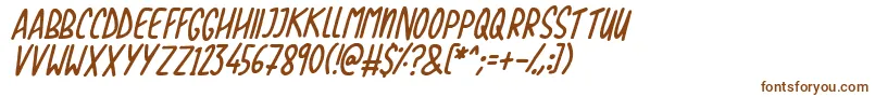 Lisätietoja Love The Trees Italic-fontista Love The Trees Italic-fontti – ruskeat fontit